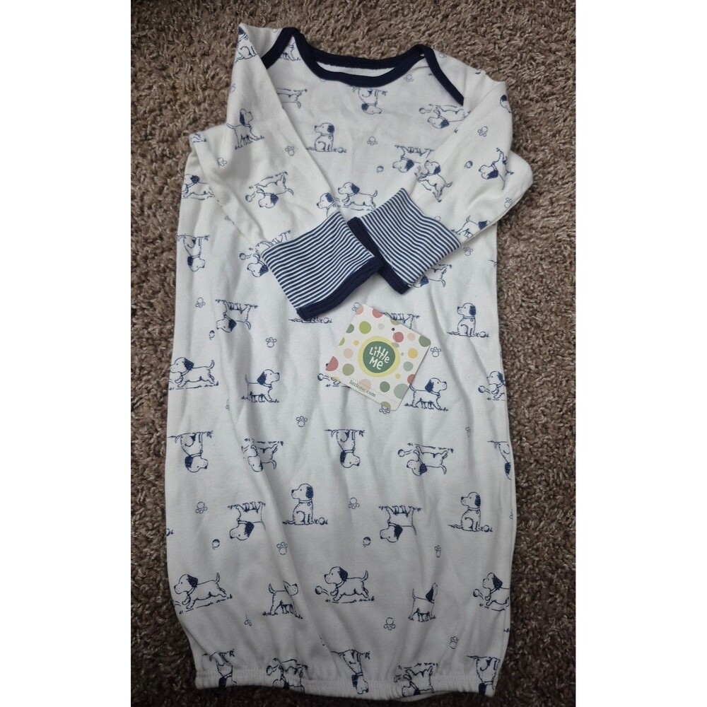 Little me dog baby gown size 0-3 months